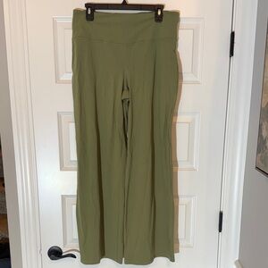 Athleta Elation Wide-Leg Pant Olive Green